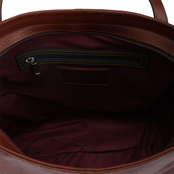 Cyra – Leather Tassel Tote Bag