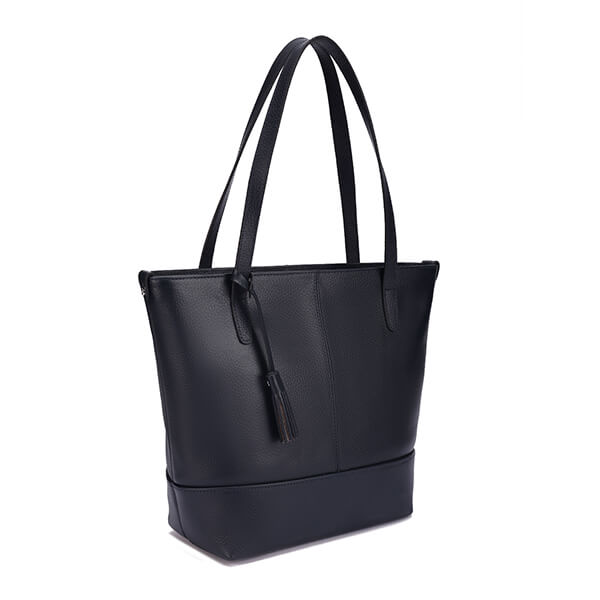 Cyra – Leather Tassel Tote Bag