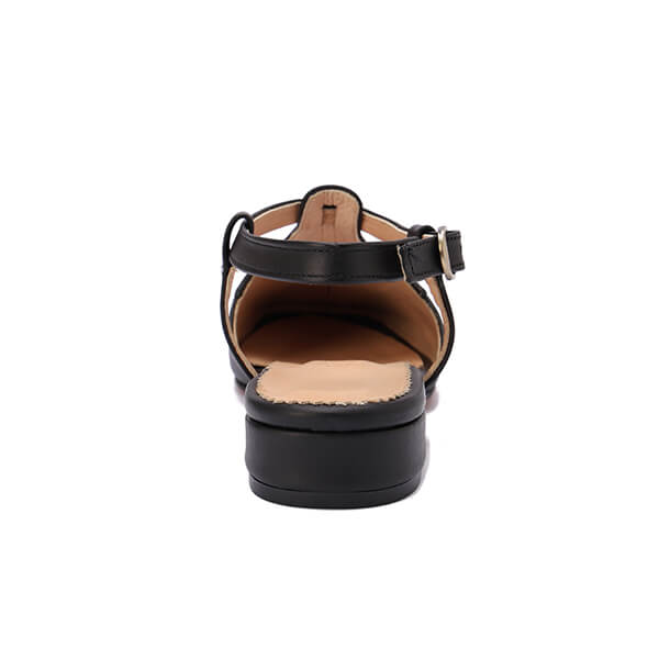 Leather Strapped Slingback Sandals