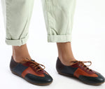 Laced-Up Leather Loafers