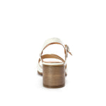 Crisscross Heeled Leather Sandals