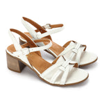 Multi-Strap Heeled Leather Sandals