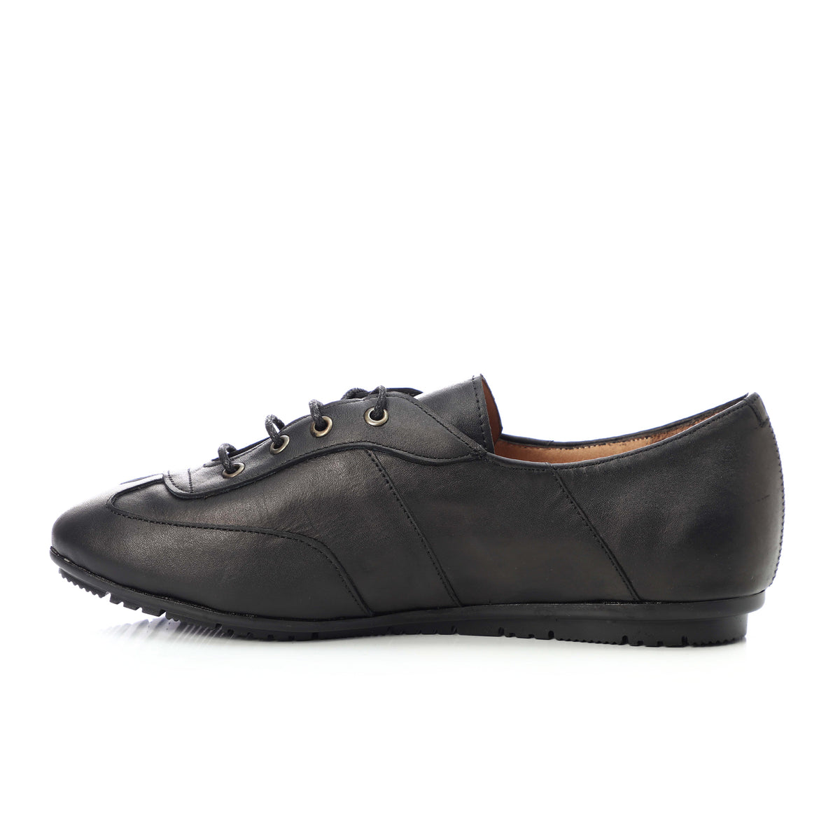 Laced-Up Leather Loafers