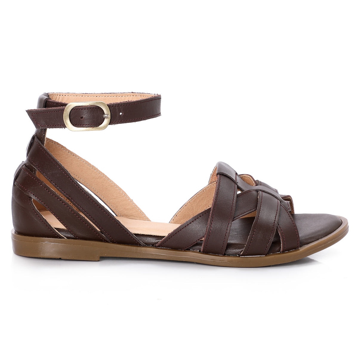 Multi-Strap Multi-Colored Leather Sandals