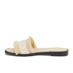 Fringed Slide Slippers