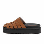 Platform Woven Slides