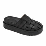 Platform Woven Slides