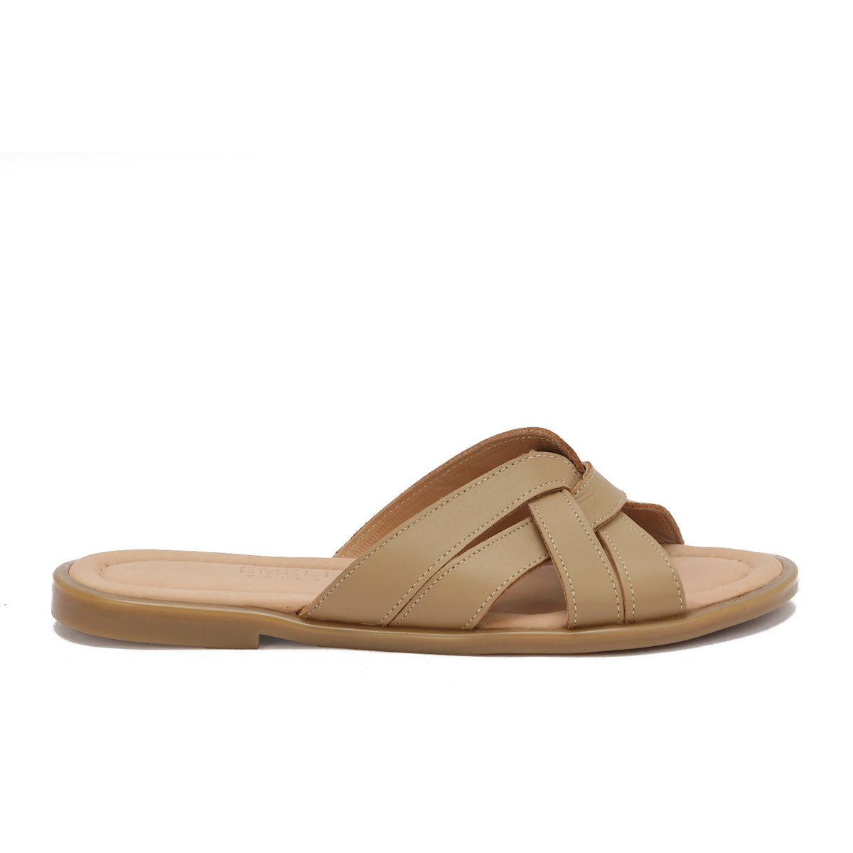 Leather Crisscross Slippers