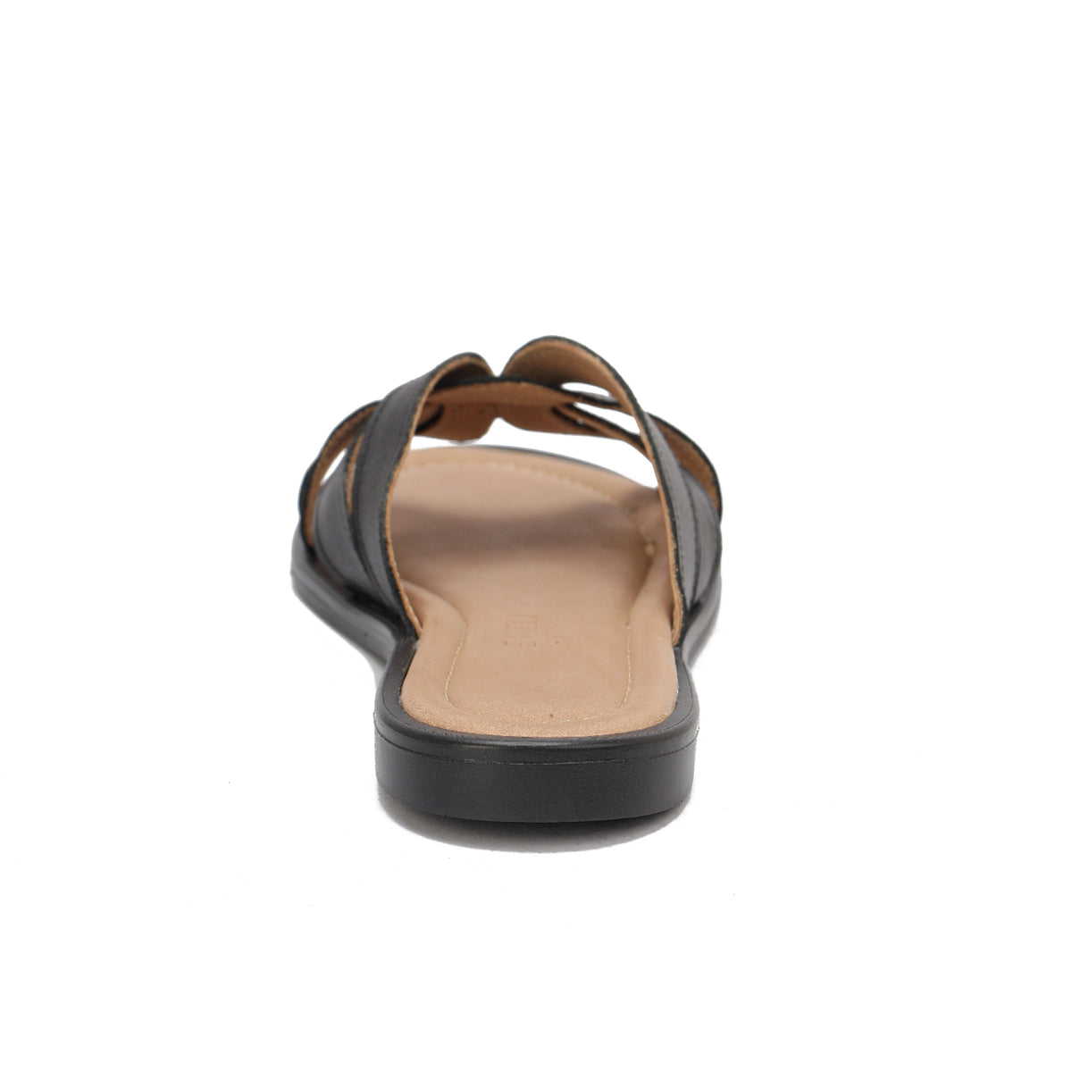 Leather Crisscross Slippers