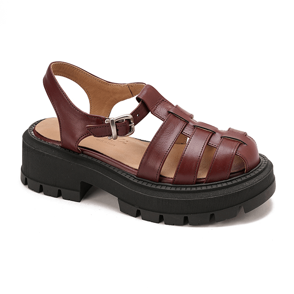 Platform Roman Style Leather Sandals