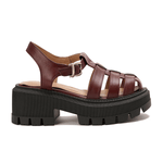 Platform Roman Style Leather Sandals