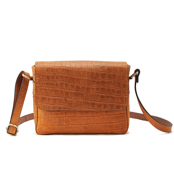 Alina – Multi-Pocket Leather Crossbody Bag