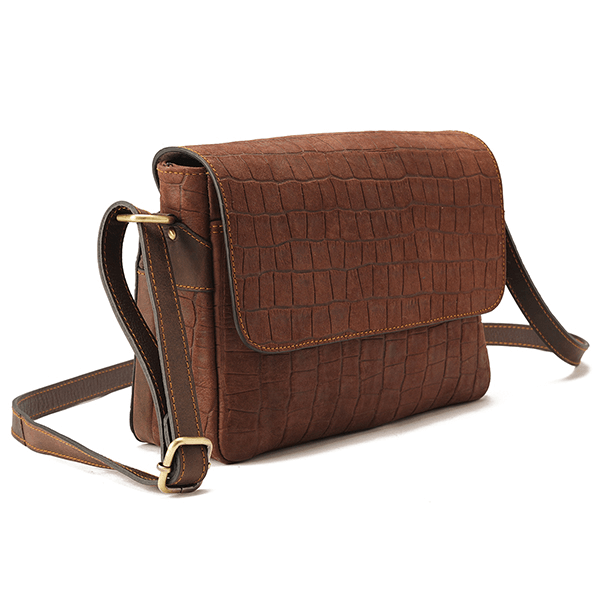 Alina – Multi-Pocket Leather Crossbody Bag