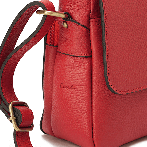 Alina – Multi-Pocket Leather Crossbody Bag