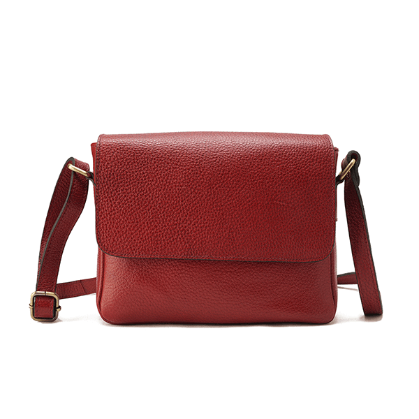 Alina – Multi-Pocket Leather Crossbody Bag