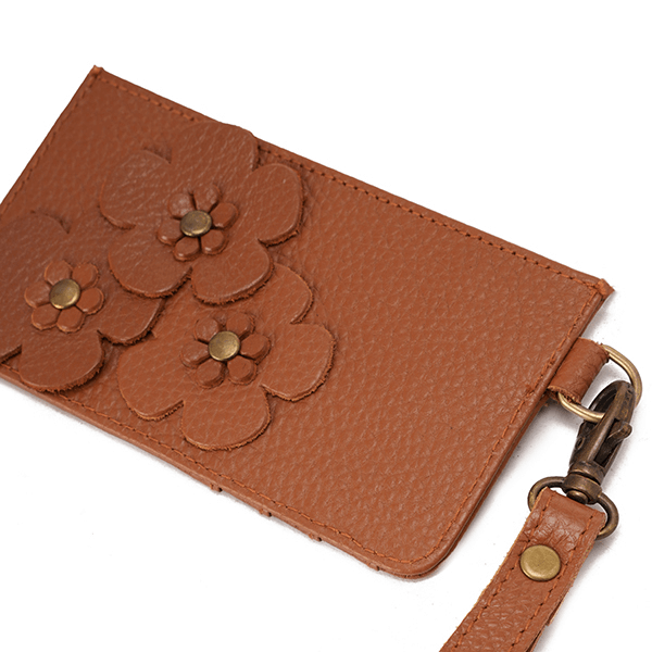 Floral Leather Cardholder