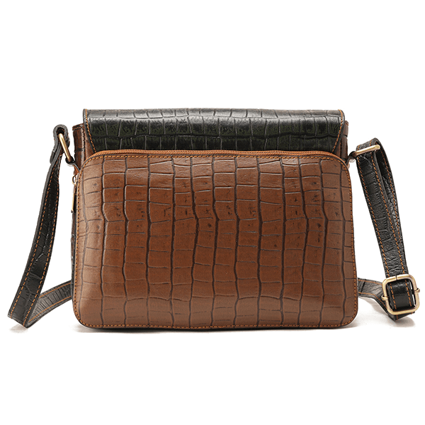 Alina – Multi-Pocket Leather Crossbody Bag