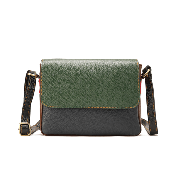 Alina – Multi-Pocket Leather Crossbody Bag