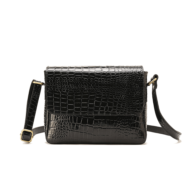 Alina – Multi-Pocket Leather Crossbody Bag