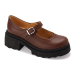 Leather Mary Jane Casual Pumps