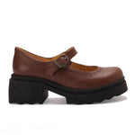 Leather Mary Jane Casual Pumps