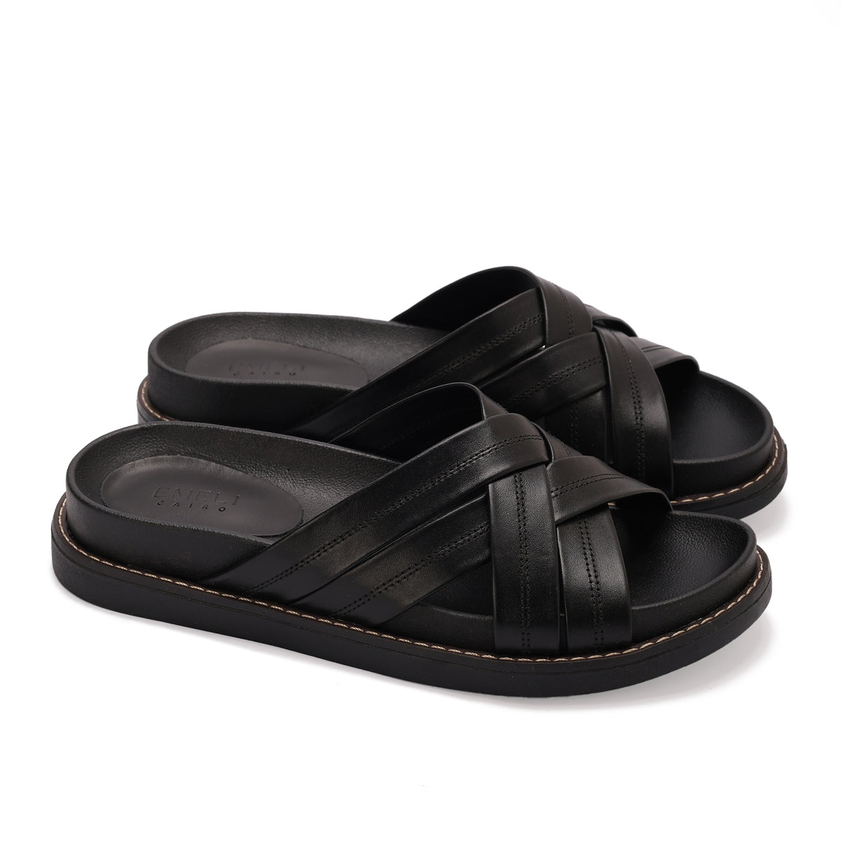 Cross Strap Slide Slippers