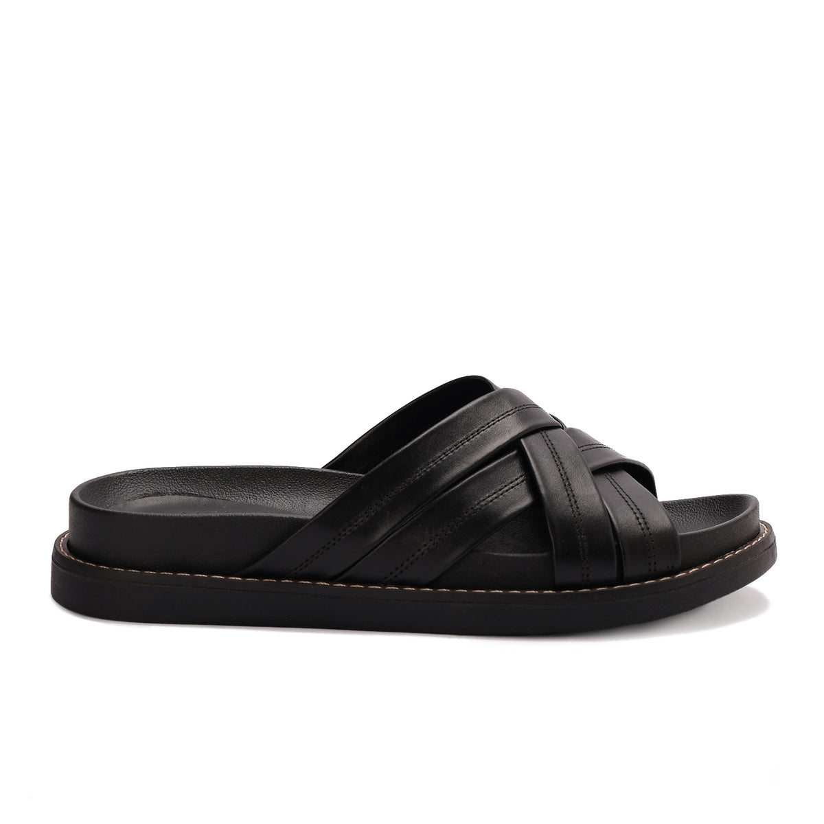 Cross Strap Slide Slippers