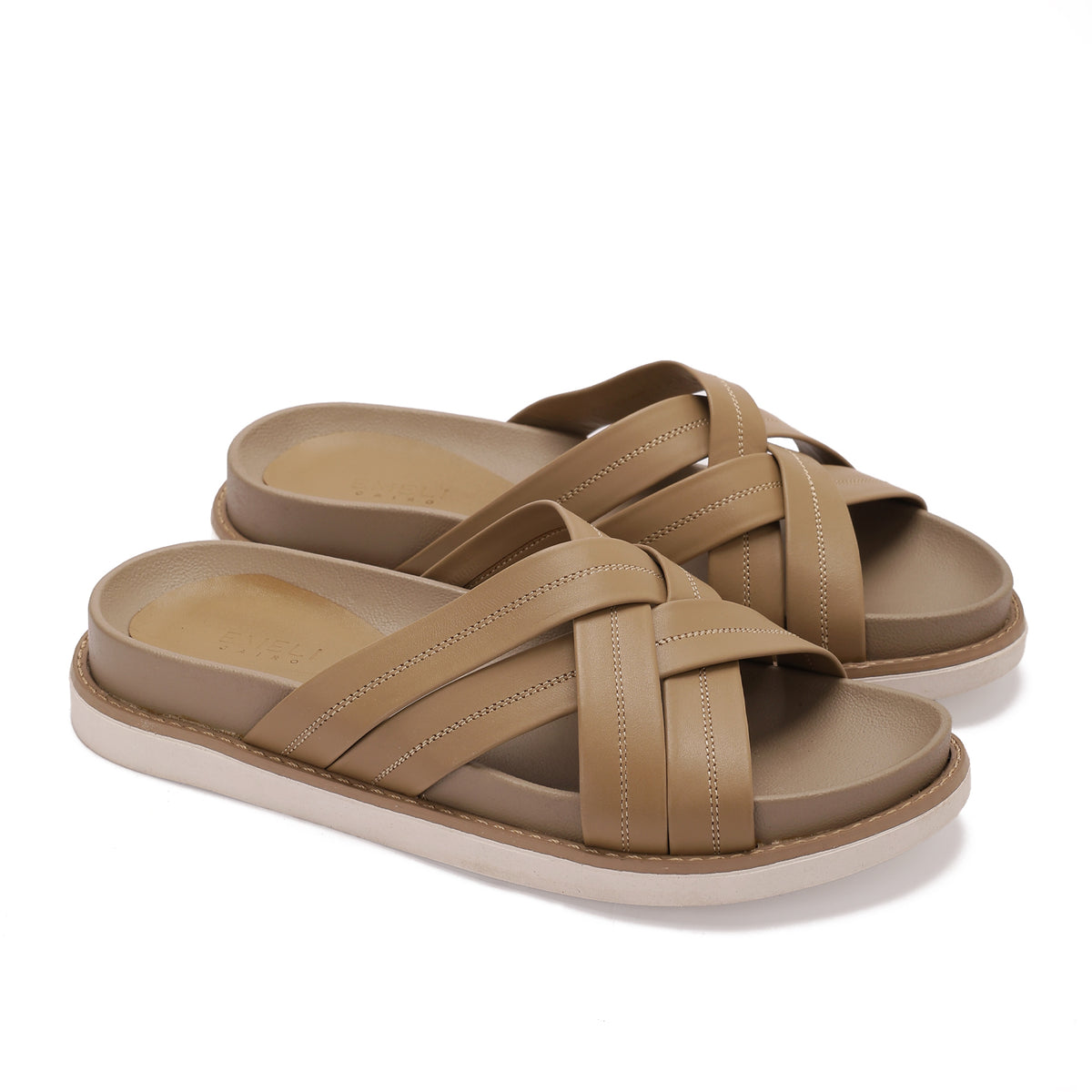 Cross Strap Slide Slippers