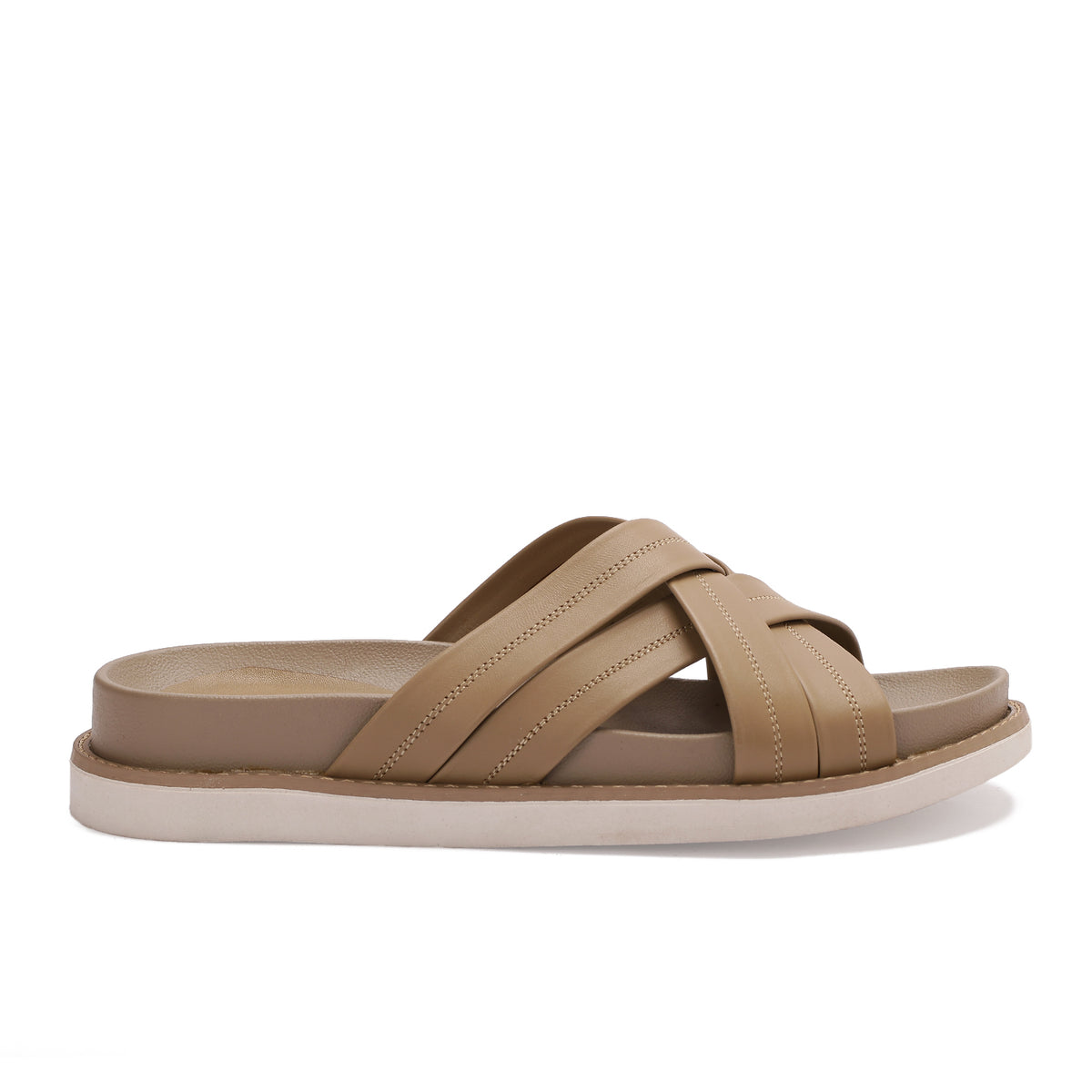 Cross Strap Slide Slippers