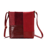 Tara – Multi-Patch Leather Crossbody Bag