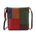 Tara – Multi-Patch Leather Crossbody Bag