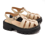 Platform Roman Style Leather Sandals