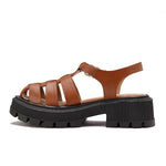 Platform Roman Style Leather Sandals