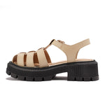 Platform Roman Style Leather Sandals