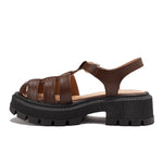 Platform Roman Style Leather Sandals