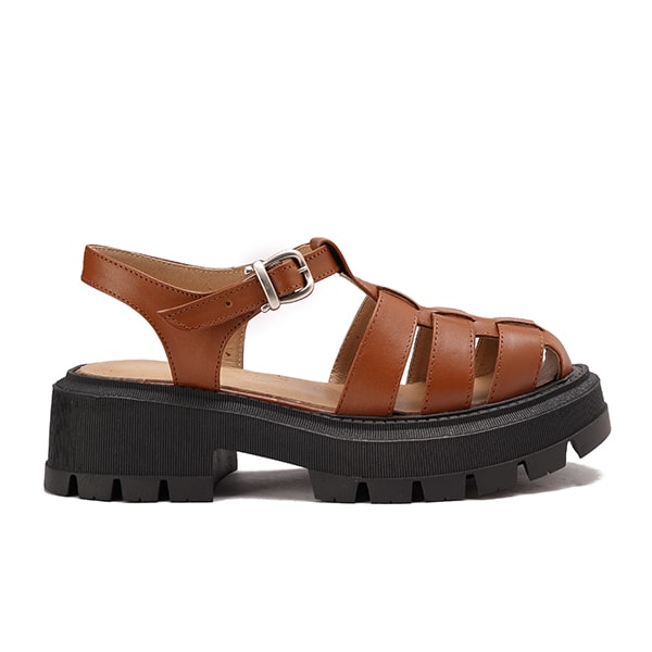 Platform Roman Style Leather Sandals