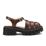 Platform Roman Style Leather Sandals