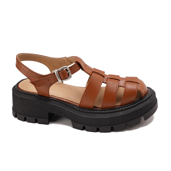 Platform Roman Style Leather Sandals