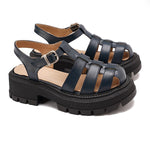 Platform Roman Style Leather Sandals