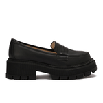 Leather Platform Loafers