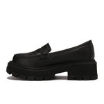 Leather Platform Loafers