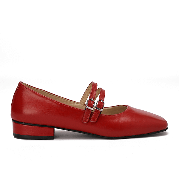 Double Strap Mary Jane Flats