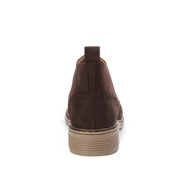 Brogue Ankle Leather Boots