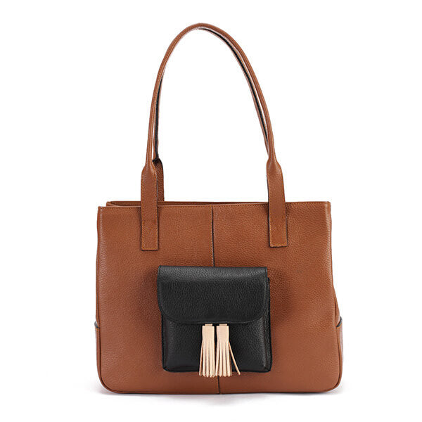 Ava – Leather Tassel Handbag