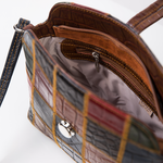Patchwork * Havana Crossbody Bag With Buckle - Emeli Leather Store