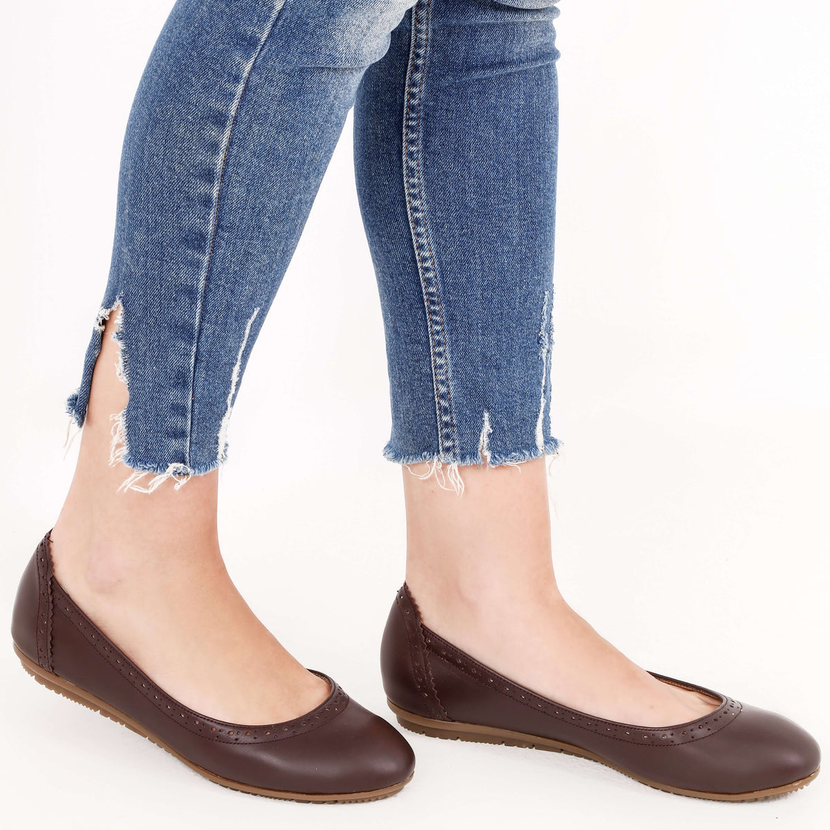 Leather Ballet Flats