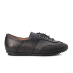 Black Lace Up Loafers - Emeli Leather Store