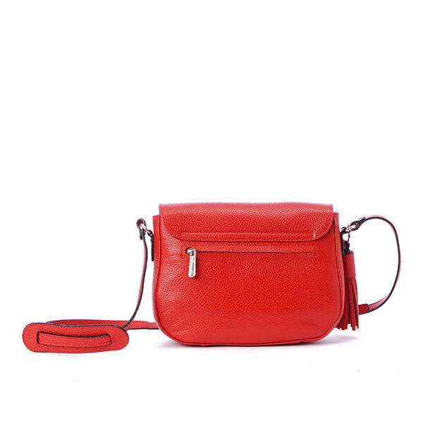 Red Flap Tassel Cossbody Bag