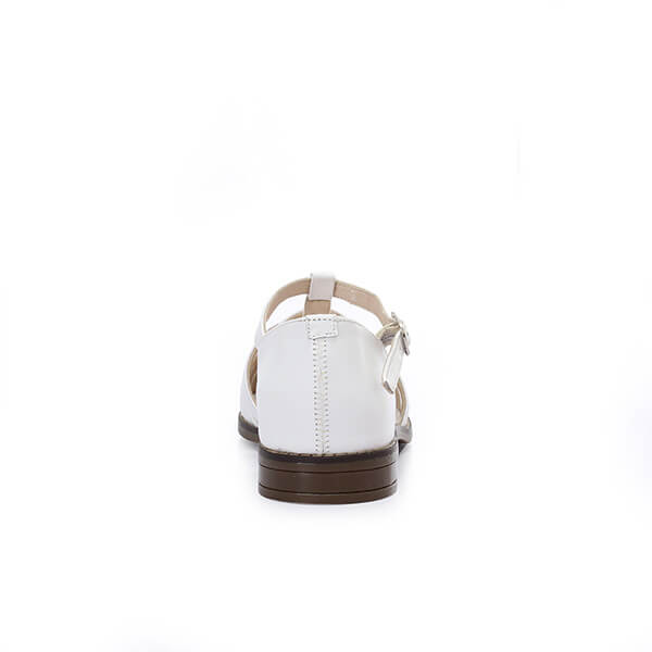 White Strap Sandals - Emeli Leather Store