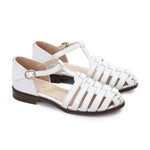 White Strap Sandals - Emeli Leather Store